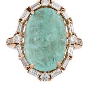 Yael Paraiba Tourmaline and Diamond ring